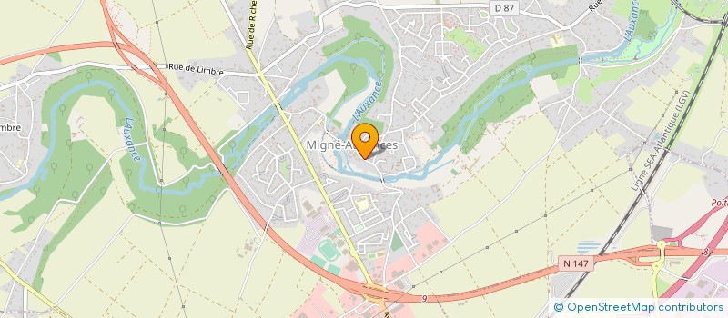 localisation de l'entreprise SP PATRIMOINE  MIGNE-AUXANCES