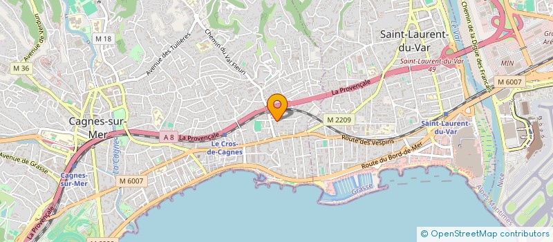 localisation de l'entreprise SP PATRIMOINE à CAGNES-SUR-MER