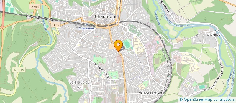 localisation de l'entreprise SP PATRIMOINE ET FINANCE à CHAUMONT