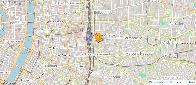 localisation de l'entreprise SP PITANCE MS TREMIE PART DIEU  LYON