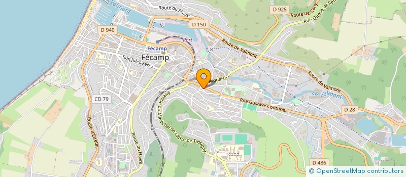 localisation de l'entreprise SP PRODUCTION  FECAMP