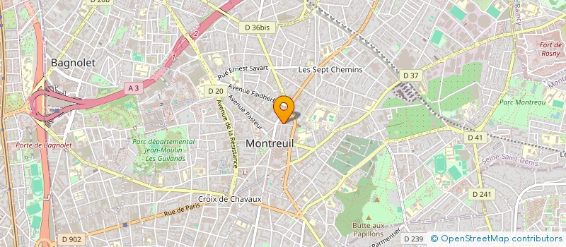 localisation de l'entreprise SP SUPERMARKET à MONTREUIL