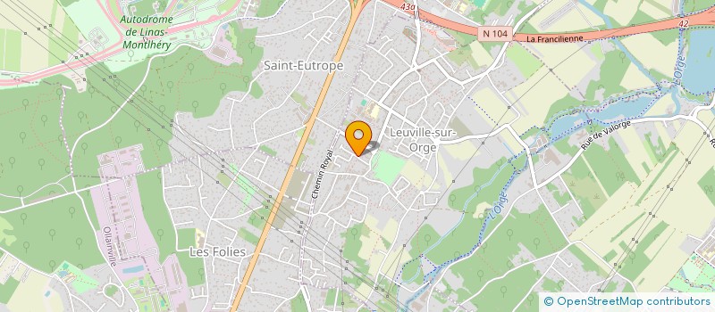 localisation de l'entreprise SP TAXI  LEUVILLE-SUR-ORGE