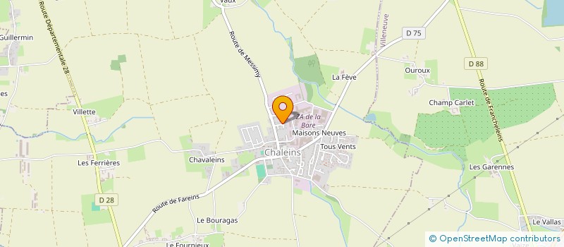localisation de l'entreprise SP TAXI à CHALEINS
