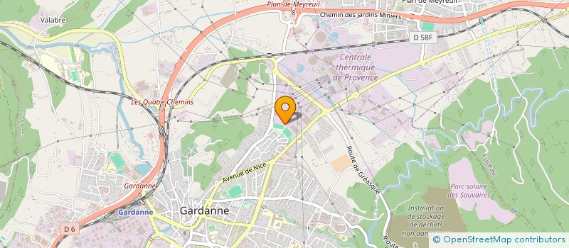 localisation de l'entreprise SP TERRASSEMENT à GARDANNE