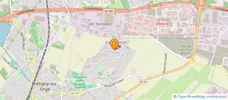 localisation de l'entreprise SP TOITURE à LE PLESSIS-PATE