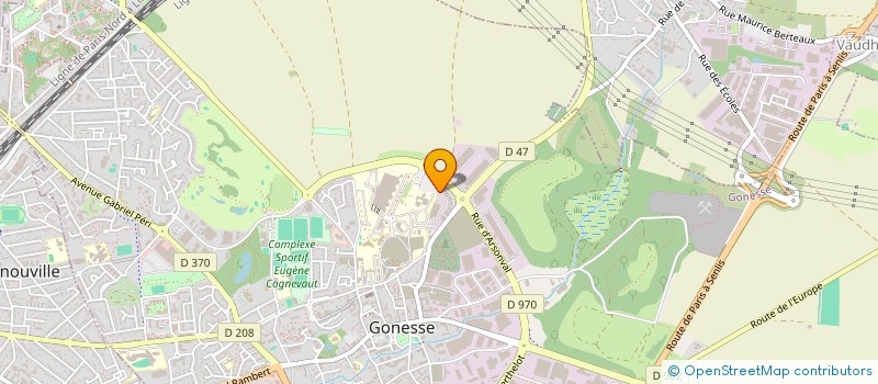 localisation de l'entreprise SP TRANSPORT à GONESSE