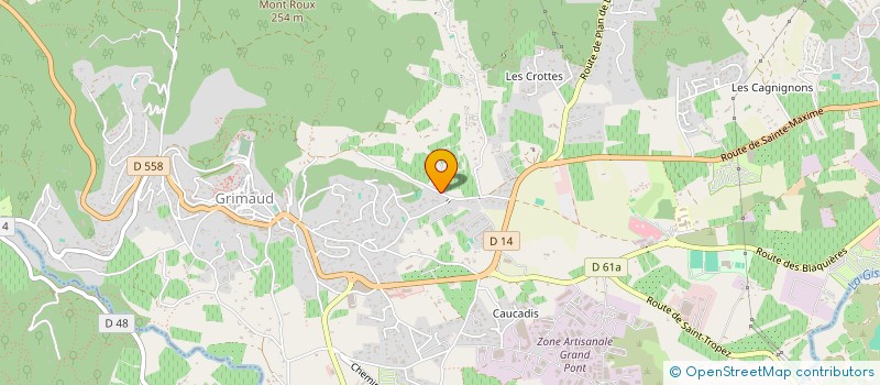 localisation de l'entreprise SP2 INVEST à GRIMAUD