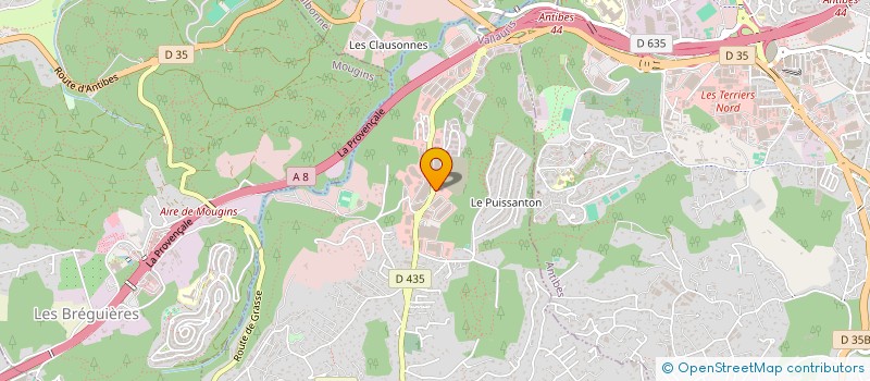 localisation de l'entreprise SP2E à VALLAURIS