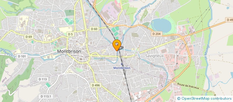localisation de l'entreprise SP2E à MONTBRISON