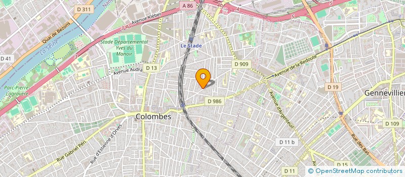 localisation de l'entreprise SP2F INVESTISSEMENTS à COLOMBES
