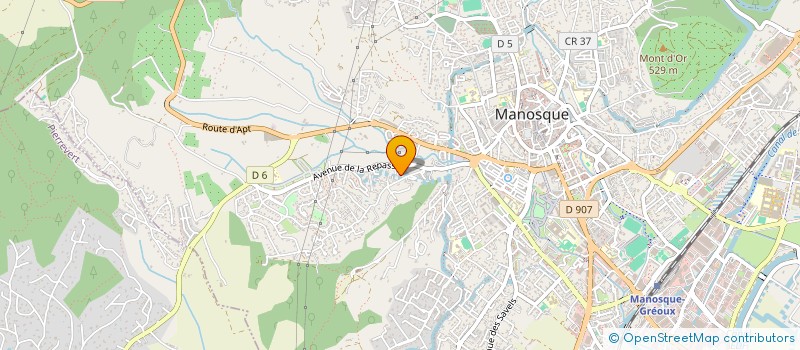 localisation de l'entreprise SP2G à MANOSQUE