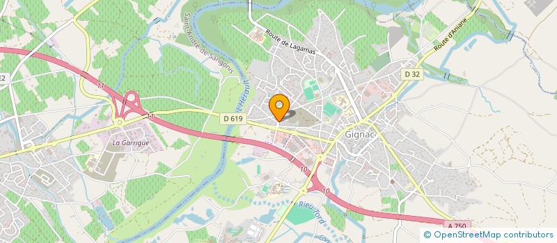 localisation de l'entreprise SP2I SECURITE  GIGNAC