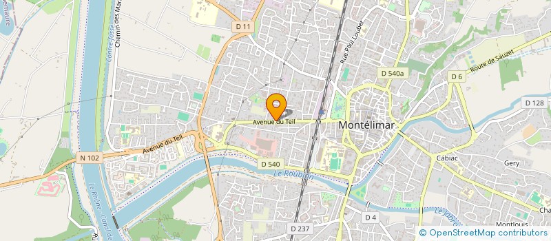 localisation de l'entreprise SP4 à MONTELIMAR