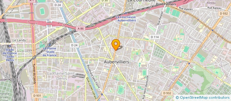 localisation de l'entreprise SP5 GROUPE INTERNATIONALE  AUBERVILLIERS