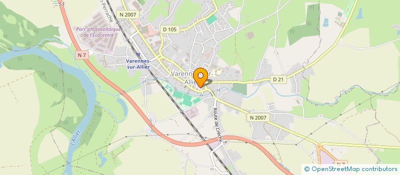 localisation de l'entreprise SP7 à VARENNES-SUR-ALLIER