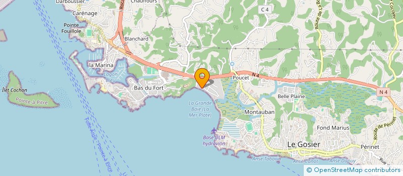 localisation de l'entreprise SPA ALINA FWI  LE GOSIER