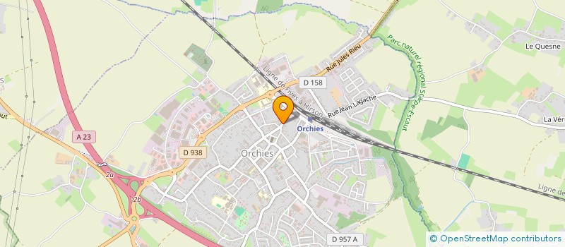 localisation de l'entreprise SPA BEBE  ORCHIES