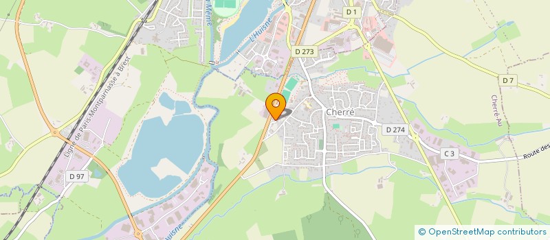 localisation de l'entreprise SPA BELLEZA à CHERRE-AU