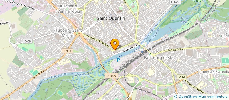 localisation de l'entreprise SPA CENTER à SAINT-QUENTIN