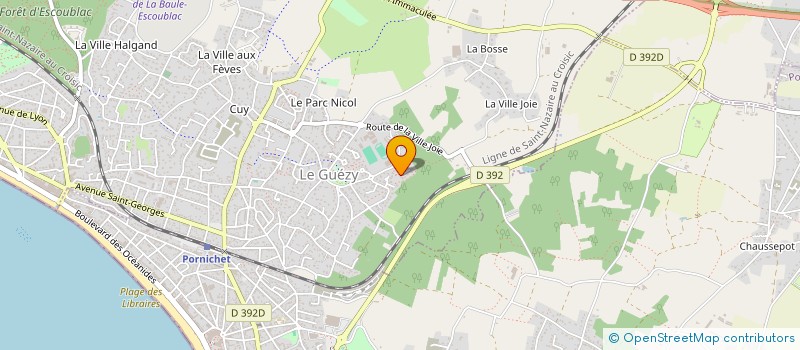 localisation de l'entreprise SPA CORINNE BELLOT à LA BAULE-ESCOUBLAC