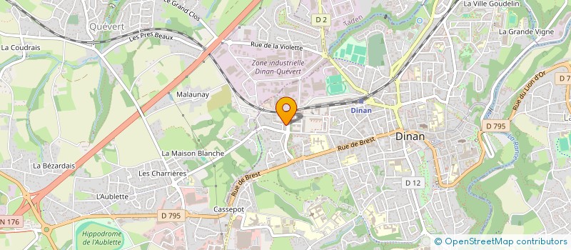 localisation de l'entreprise SPA DINAN  DINAN