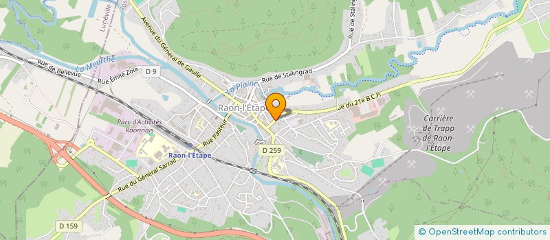 localisation de l'entreprise SPA HORS DU TEMPS à RAON-L'ETAPE