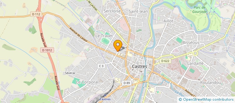 localisation de l'entreprise SPA INSTITUT AZEMA à CASTRES