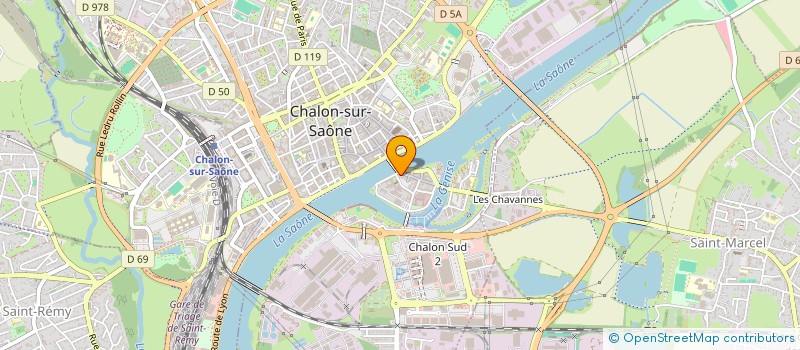 localisation de l'entreprise SPA SAINT LAURENT  CHALON SUR SAONE