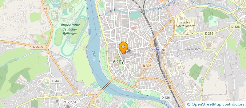 localisation de l'entreprise SPA & SUN IN THE CITY à VICHY