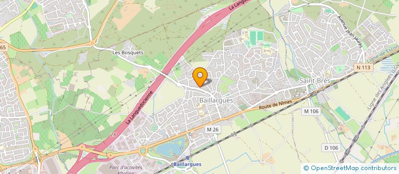 localisation de l'entreprise SPA TRAINING à BAILLARGUES
