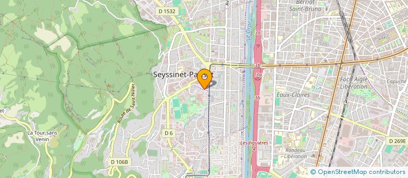 localisation de l'entreprise SPAA à ECHIROLLES