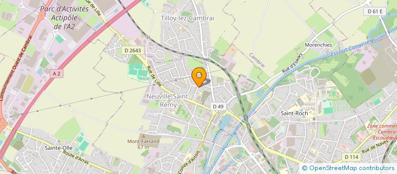 localisation de l'entreprise SPACAMBRESIS  TILLOY-LEZ-CAMBRAI