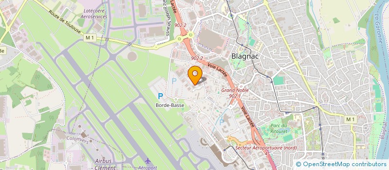 localisation de l'entreprise SPACE à BLAGNAC