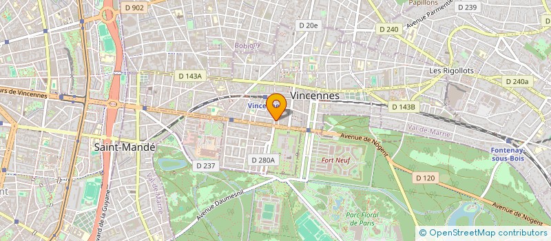 localisation de l'entreprise SPACE DISTRIBUTION à VINCENNES
