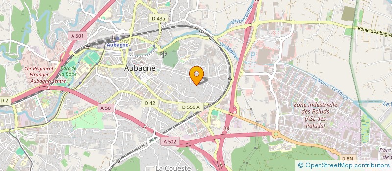 localisation de l'entreprise SPACE DRONE à AUBAGNE