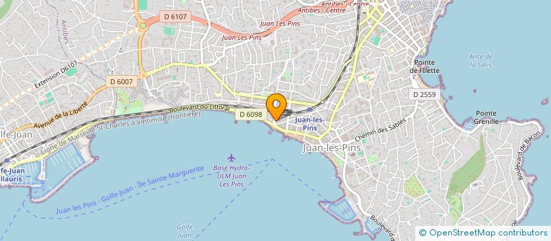 localisation de l'entreprise SPACE IMMOBILIER à ANTIBES
