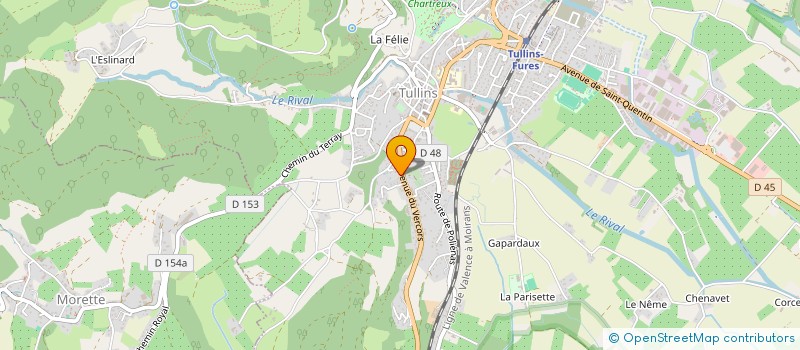 localisation de l'entreprise SPACE JAM  TULLINS