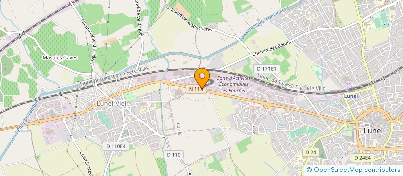 localisation de l'entreprise SPACE MOTO  LUNEL-VIEL