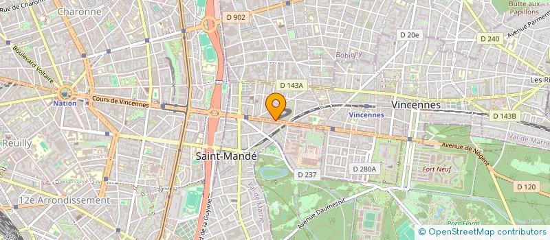 localisation de l'entreprise SPACE MULTISERVICES TRANDISTRIBUTION à VINCENNES