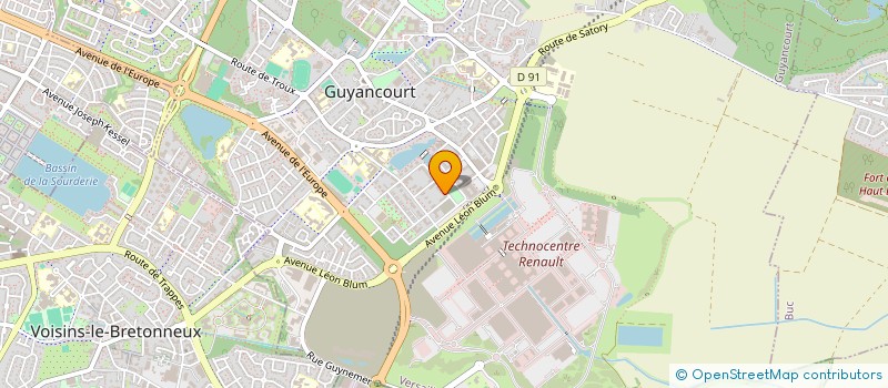 localisation de l'entreprise SPACE OPERA - PRODUCTION  GUYANCOURT