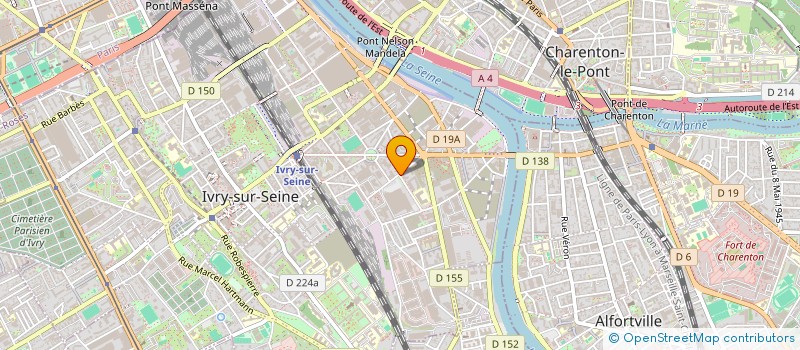 localisation de l'entreprise SPACE PEINTURE  IVRY-SUR-SEINE