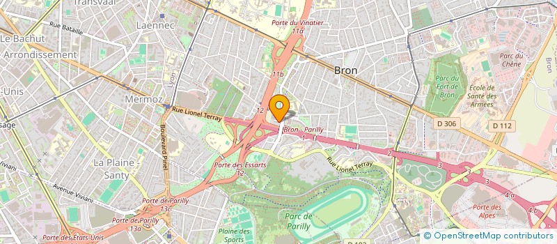 localisation de l'entreprise SPACE SERVICE à BRON