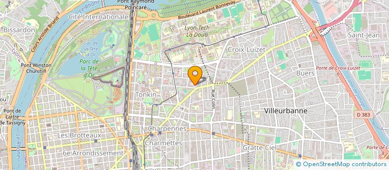 localisation de l'entreprise SPACELEC  VILLEURBANNE