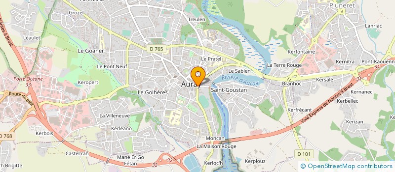 localisation de l'entreprise SPACES AUDIT à AURAY