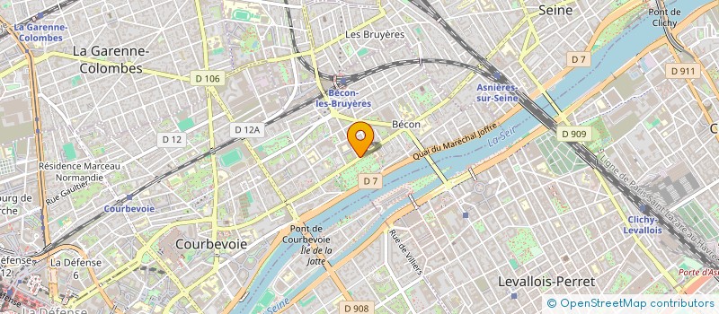 localisation de l'entreprise SPACEWORK à COURBEVOIE