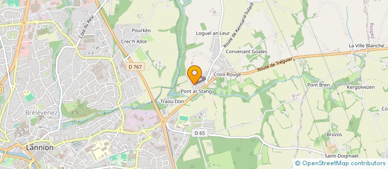 localisation de l'entreprise SPACIBOIS à LANNION