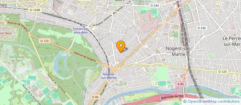 localisation de l'entreprise SPACIUM à NOGENT-SUR-MARNE