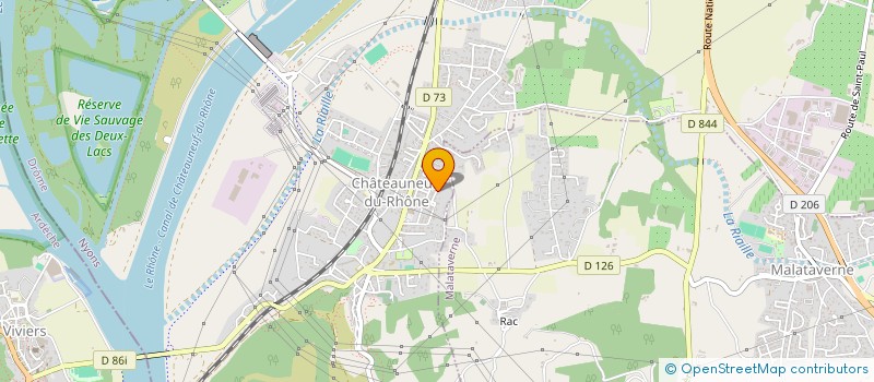 localisation de l'entreprise SPACOM  CHATEAUNEUF-DU-RHONE