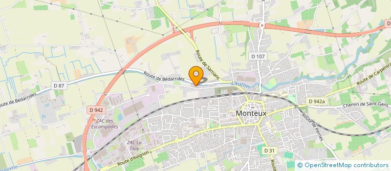 localisation de l'entreprise SPAD 84 à MONTEUX